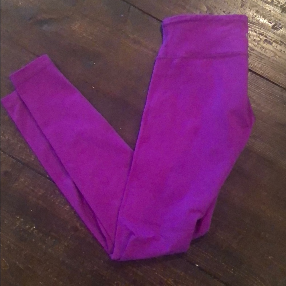 Purple Lululemon full length leggings 6